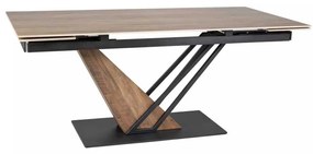 Masă de bucătărie Michel II 180 x 90 cm, stejar / negru