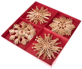 Ornamente de Crăciun 12 buc. din paie – Dakls