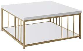 Măsuță de conferință Zenn White and Gold