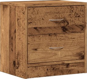 vidaXL Noptieră, lemn învechit, 40x30x40 cm, lemn prelucrat