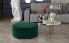 Taburet lemn masiv Pedro Rotund 75x42 cm - verde