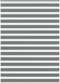 vidaXL Jaluzea tip zebra gri închis lățime țesătură 160,9 cm poliester