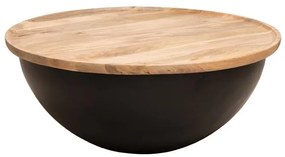 Masuta de cafea, rotunda, din lemn de mango, Sfera