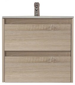 Mască de baie Porto 60 cu chiuvetă în culoarea stejarului Sonoma