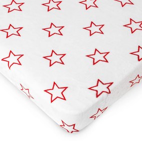 Cearșaf de pat 4Home Stars red microflanel