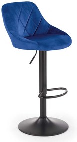 Scaun de bar Archer, albastru/negru
