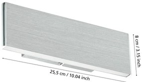 Eglo 39268 - LED Corp de iluminat perete CLIMENE 2xLED/5,4W/230V