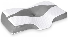 CERVI-SAN CERVICAL, pernă cervicală, puncte de eliberare a presiunii cervicale, ameliorează durerile de gât, umeri, design ergonomic, spumă cu memorie, husă detașabilă