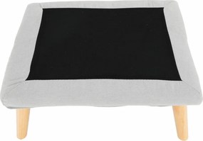 Fotoliu cu bază, gri deschis / natural, ZANDER