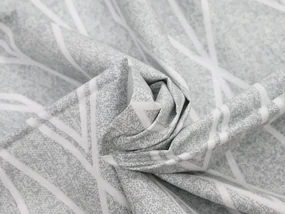 Lenjerie de pat din bumbac Renforcé GRAY STRIPES gri Dimensiunile lenjeriei: 70 x 90 cm | 140 x 200 cm