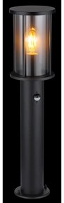 Stalp mic pentru exterior cu senzor de miscare design modern IP54 Gracey negru
