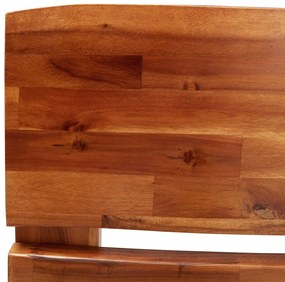 Cadru de pat cu margini naturale, 200 cm, lemn masiv de acacia 200 x 200 cm