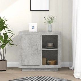 vidaXL Dulap, gri beton, 80x40x75 cm