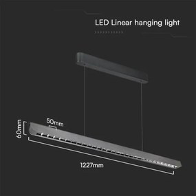 Candelabru LED pe cablu LED/36W/230V 3000/4000/6400K antracit