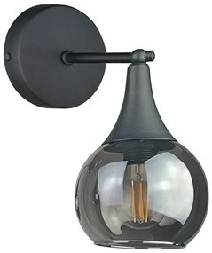 Aplică STAR 1xE27/60W/230V negru/negru fumuriu