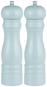 Set 2 rasnite din lemn albastre pentru sare si piper BLUE