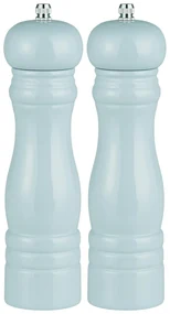 Set 2 rasnite din lemn albastre pentru sare si piper BLUE