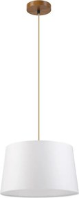 Lustră pe cablu AIDA 1xE27/60W/230V, diam. 35 cm, stejar/maro/alb