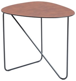 Măsuță de cafea maro coniac din metal 44x50 cm Curve L Bull – LIND DNA