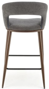 Scaun de bar Brecht, gri
