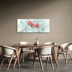 Tablou cu măcieșe înghețate (120x50 cm)