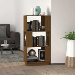 vidaXL Bibliotecă/Separator cameră maro miere 51x25x101 cm lemn pin