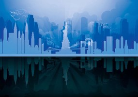 Fototapet - New York -reflexii (254x184 cm)