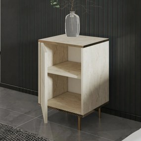 Noptieră Imaj Travertine and Gold