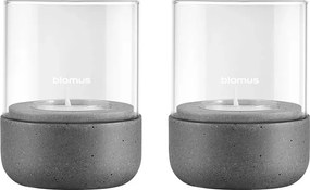 Sfeșnice pentru lumânări pastilă 2 buc. din sticlă Calma – Blomus