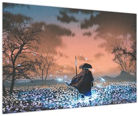 Tablou - Ilustrație a unui războinic (90x60 cm)