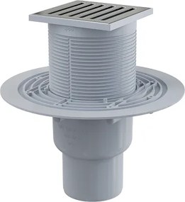 Sifon pardoseala 105 105 50 75 mm iesire verticala, gratar din otel inoxidabil, sistem de retinere a mirosurilor umed APV203