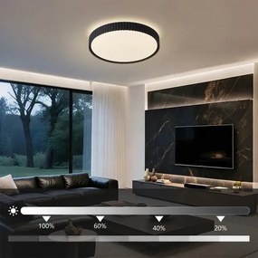 BRILAGI - Plafonieră LED dimabilă ORINO LED/54W/230V 3000-6000K neagră Ø 43 cm + telecomandă