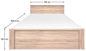 Pat matrimonial 160  cm Topta Typ 45 160 (Stejar sonoma). 1075480