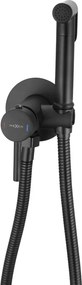 Mexen Elba baterie de bideu încastrată cu set de montaj punct, negru - 7599250-70