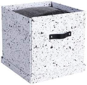 Cutie de depozitare Bigso Box of Sweden Logan, negru-alb