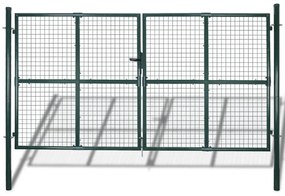 Gard de grădină plasă, poartă gard grilaj, 289x175 cm/306x225 cm