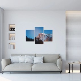 Tablou - Crestele munților noaptea (90x60 cm)