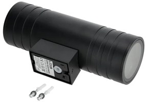 Aplică de exterior 2xGU10/35W/230V IP54 negru rotund