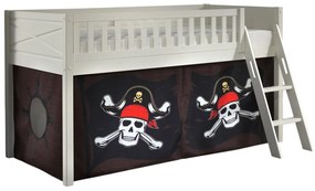 Set SCOTT este format din Pat copiiul de dormit înalt și perdeaua de joacă CARIBIAN PIRATES.