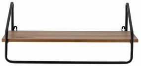 Raft de perete natur, din MDF si metal, Ruba