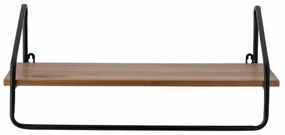 Raft de perete natur, din MDF si metal, Ruba