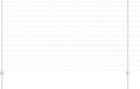 vidaXL Gard cu Stâlp Argintiu 1,4 x 10 m Oțel