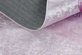 BAMBINO 2533 covor lavabil Inorog, curcubeu pentru copii anti-alunecare - roz