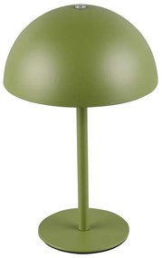 Veioză verde LED cu abajur din metal (înălțime 21 cm) Munoz – Trio