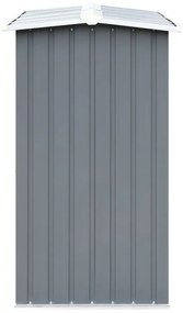 Sopron depozitare lemne, otel galvanizat, 330x92x153 cm, gri Gri