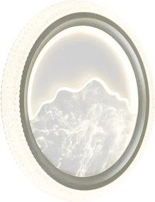 Globo 48494-28 - Plafonieră LED ODESSA, 28W, 230V, Ø 39,5 cm, argintie