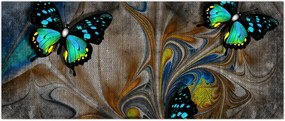 Tablou - Fluturi strălucitori în imagine (120x50 cm)