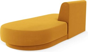 Modul canapea dreapta 2 locuri, Miley, Micadoni Home, BL, 158x85x74 cm, catifea, galben