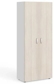 Dulap înalt Manager 79,9 x 42,2 x 196,5 cm, salcâm deschis / alb