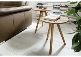 Set de 2 măsuțe de cafea VEYLOR, stejar